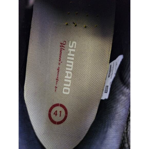 Shimano Women's Cycling Shoes 41 SPD Cleats Ratchet Buckle Road Spin Bike - Picture 5 of 6
